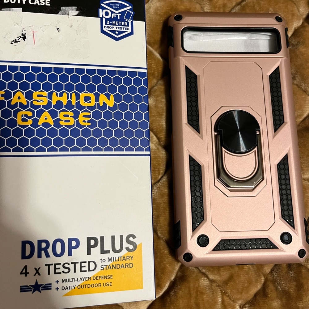 adventurer heavy duty rose gold  case for Google pixel 6A NIB